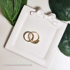 Jesmonite Bow Trinket Dish / Trinket Tray