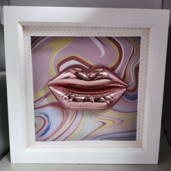 Capricious Things Kitsch Pop Art 3D Pucci Large Pink Lips Framed Picture 3 Capricious Things Kitsch Pop Art 3D Pucci Large Pink Lips Framed Picture 3