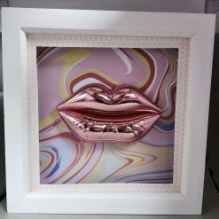 Capricious Things Kitsch Pop Art 3D Pucci Large Pink Lips Framed Picture 5 Capricious Things Kitsch Pop Art 3D Pucci Large Pink Lips Framed Picture 5