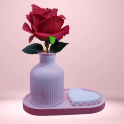 02: Ribbed Small Vase 1