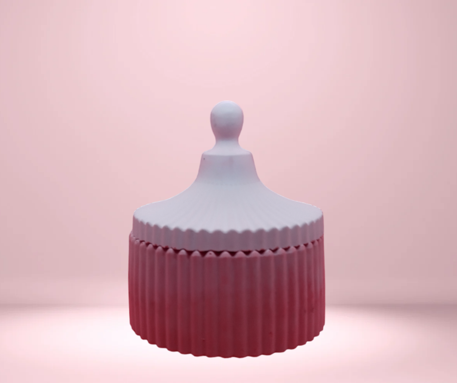 02: Ribbed Trinket Pot 02: Ribbed Trinket Pot