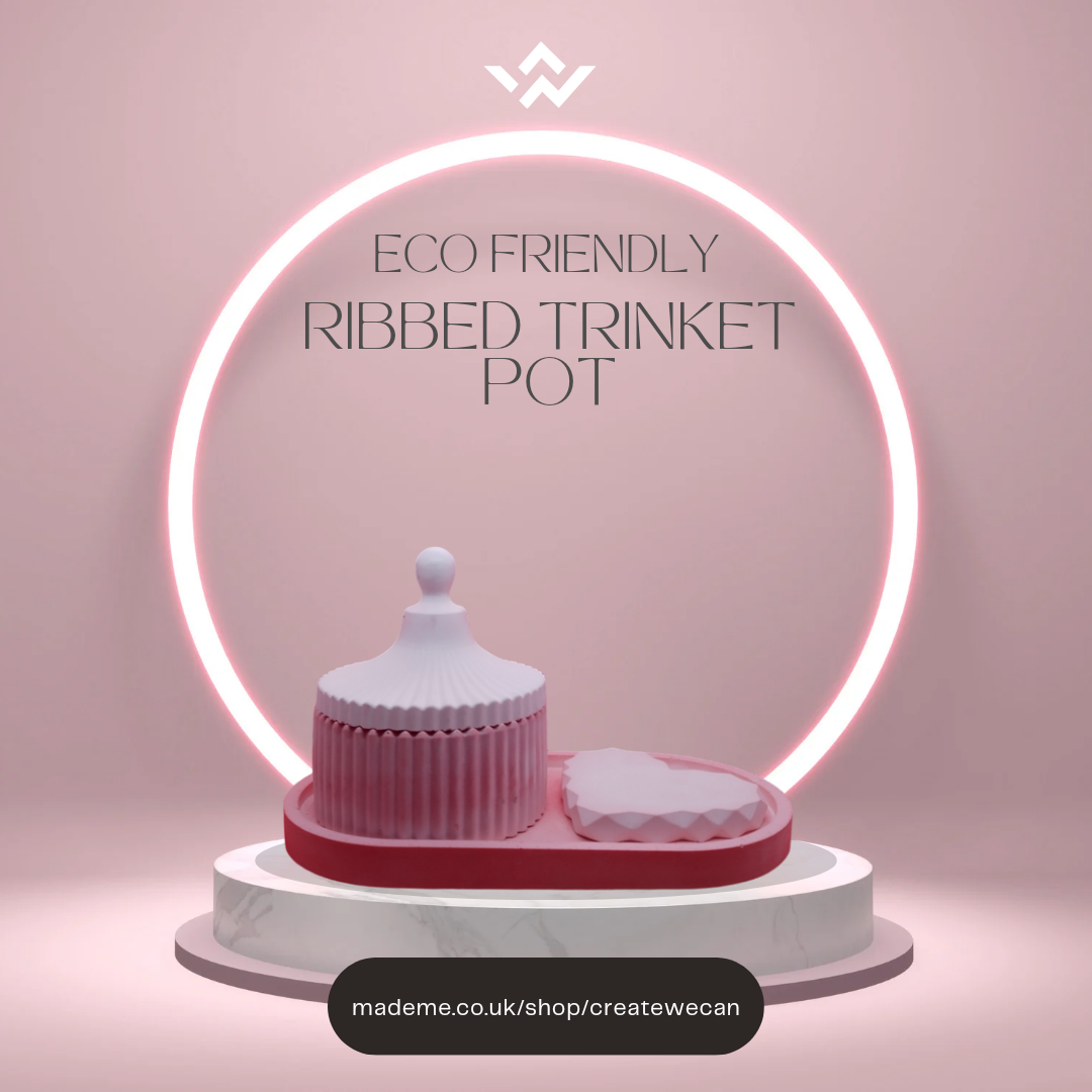02: Ribbed Trinket Pot 02: Ribbed Trinket Pot