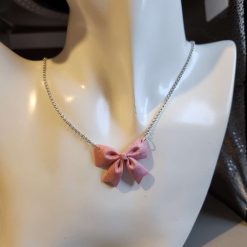 Capricious Things Coquette Jewellery Glittery Pink Large Bow Pendant Necklace Free Shipping 5 Capricious Things Coquette Jewellery Glittery Pink Large Bow Pendant Necklace Free Shipping 5