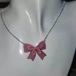 Capricious Things Coquette Jewellery Glittery Pink Large Bow Pendant Necklace Free Shipping 7 Capricious Things Coquette Jewellery Glittery Pink Large Bow Pendant Necklace Free Shipping 7