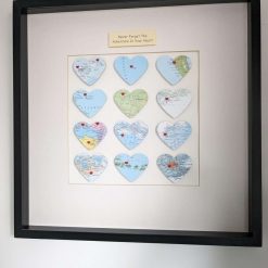 Twelve Heart Bespoke Travel Vintage Map Frame