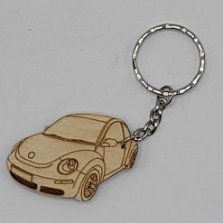 Beetle Modern Handmade Wooden Keyring