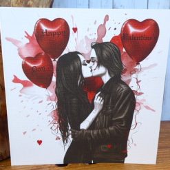 C4955  Goth Happy Valentine's Day Card