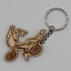 Chopper Bike Handmade Wooden Keyring