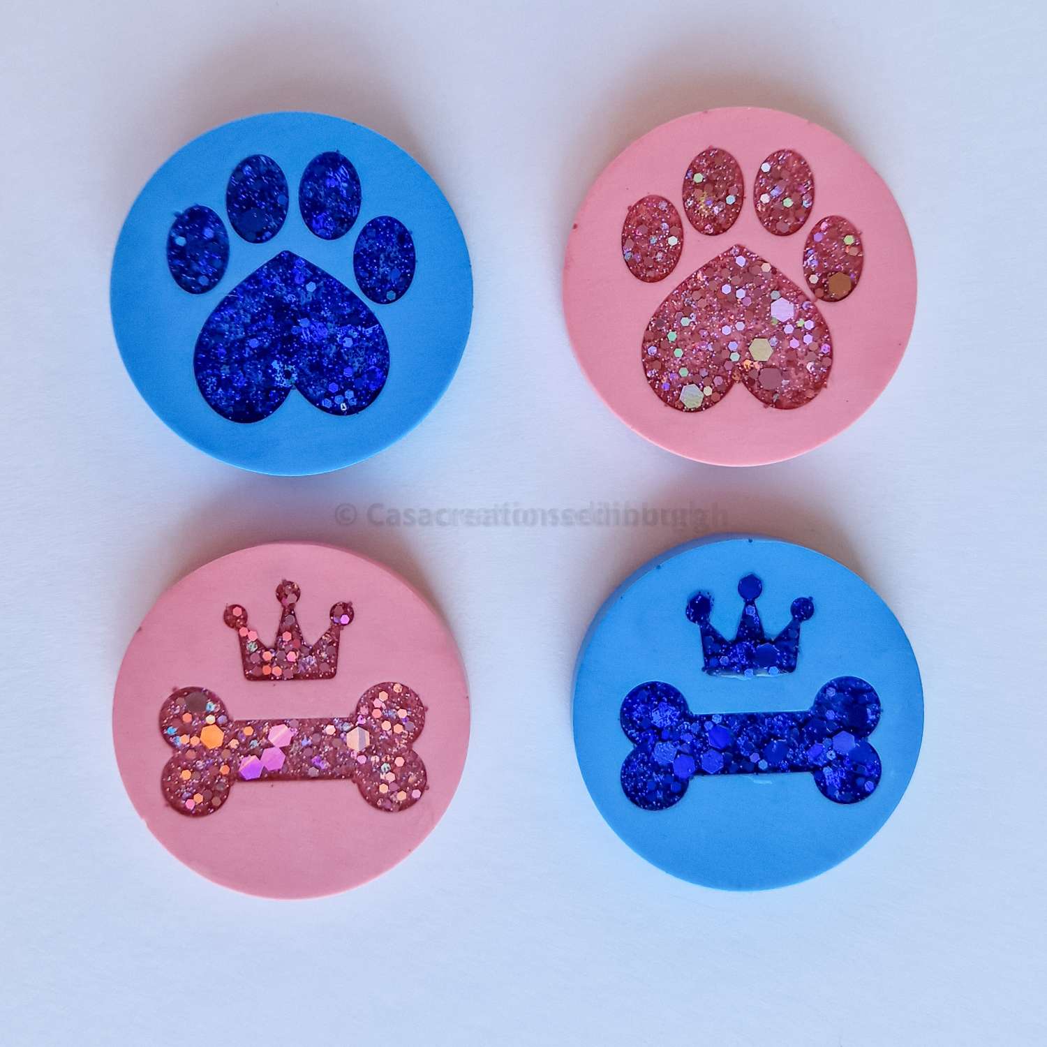 IMG_0135 Jesmonite And Glitter Resin Pet Fridge Magnet / Fridge Magnet 1