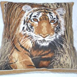 On Safari magnificent Tiger prowling cushion pillow