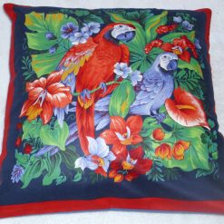 Tropical Parrots cushion pillow