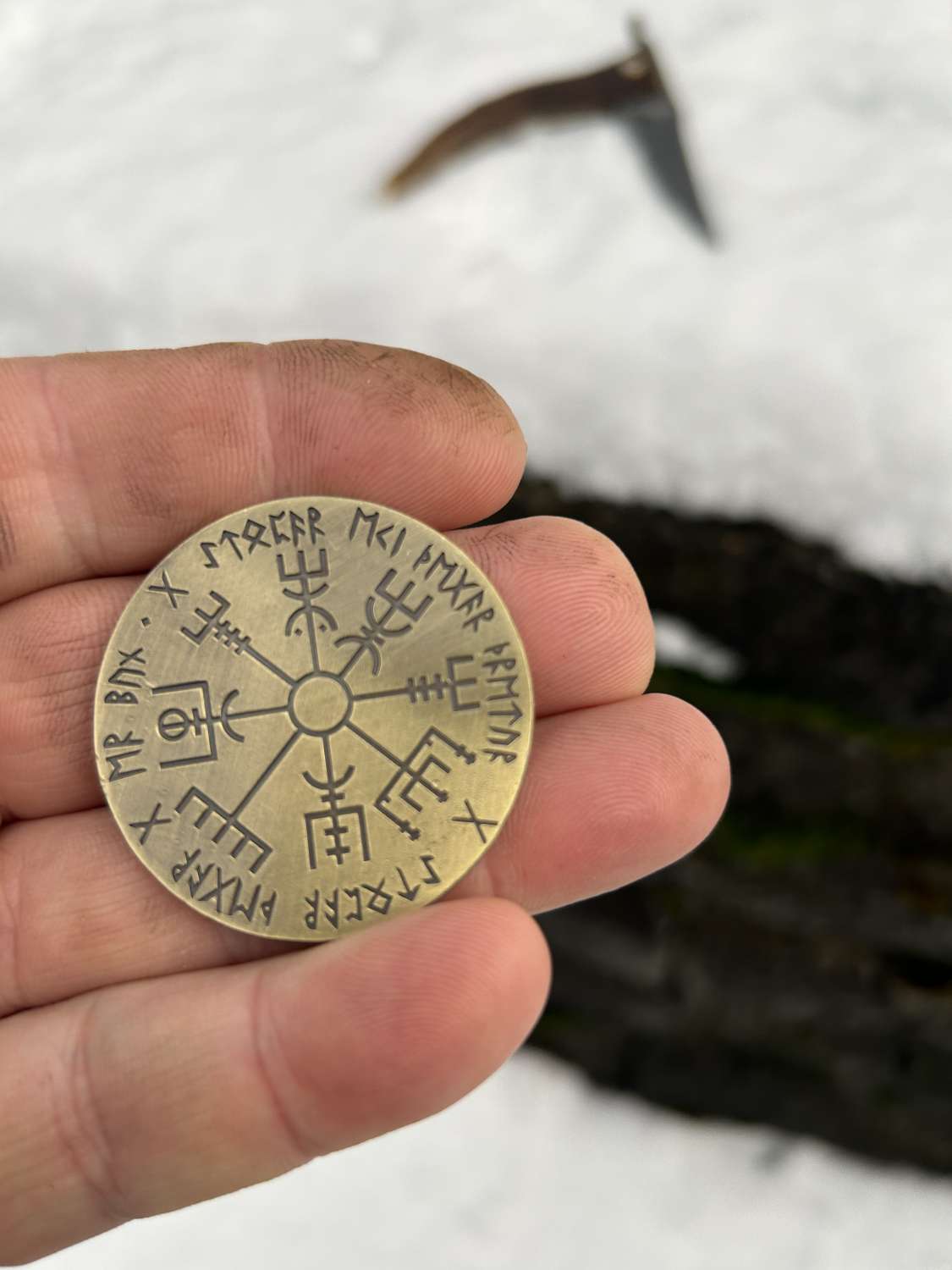 Compass (Vegvisir) Coin Compass (Vegvisir) Coin