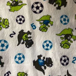 Dinosaur themed flannelette fabric