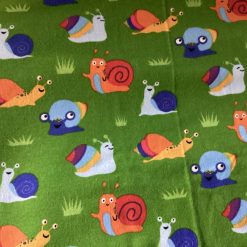 Green novelty snail themed organic jersey