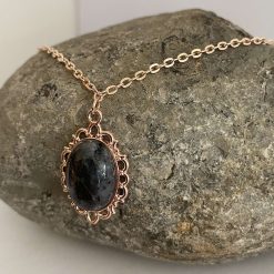 Black Spectrolite Necklace 3 Black Spectrolite Necklace 3
