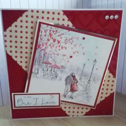 Valentine/Anniversary Card - Large 8 x 8" - To the One I Love