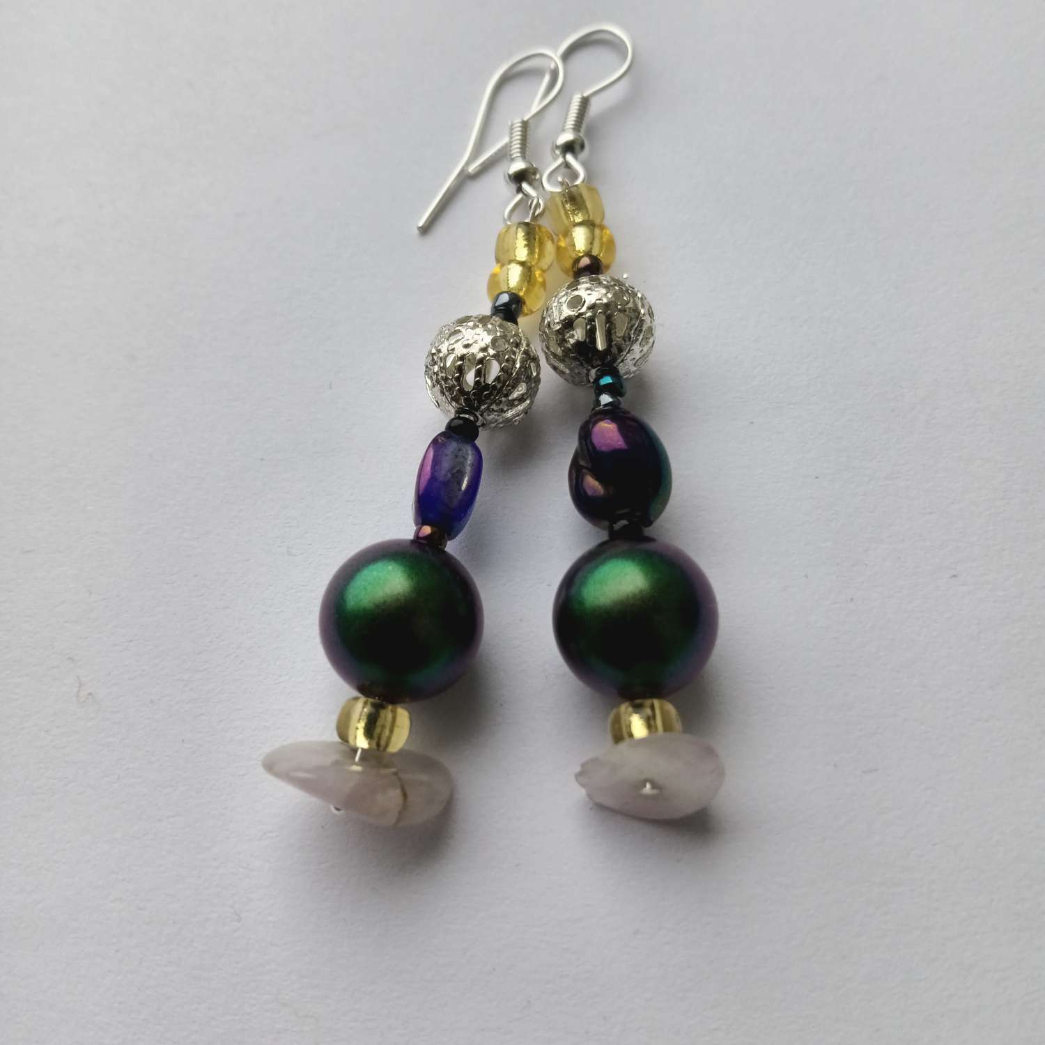 IMG_20240120_121157 Silver beaded earrings. 7