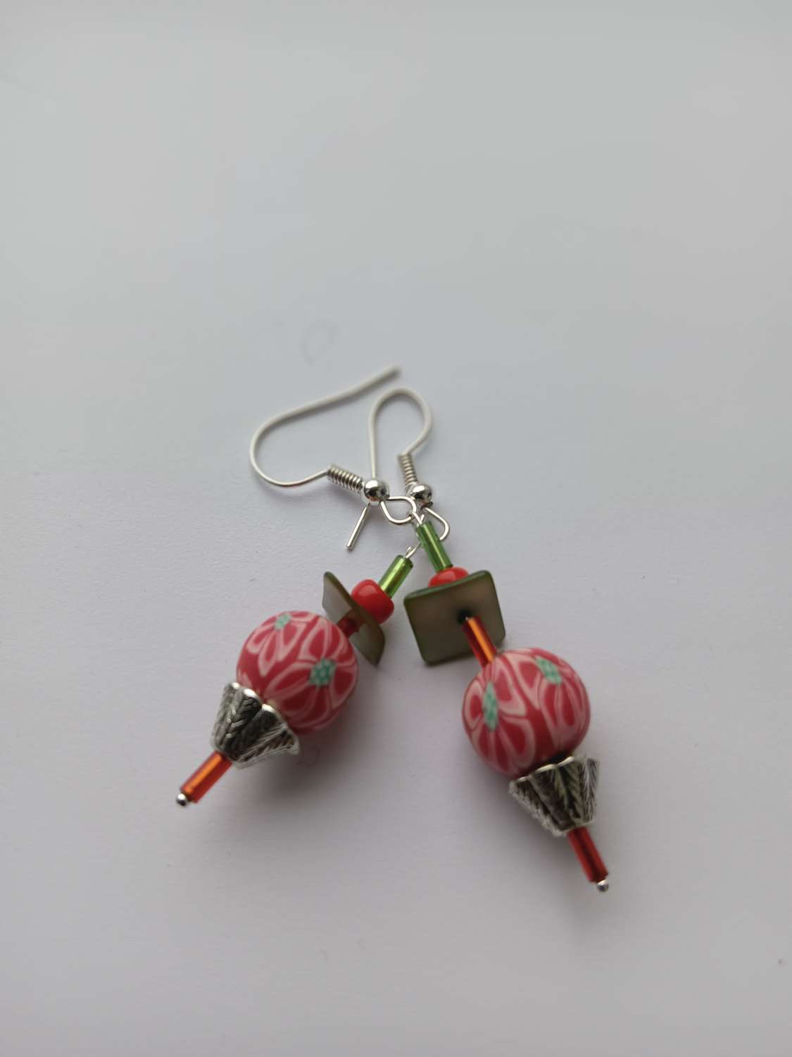 IMG_20240120_121458 Silver beaded earrings. 3