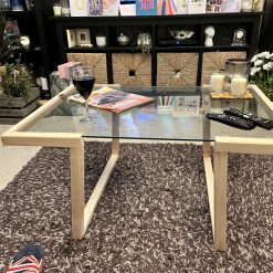 Hand made, up-cycled Glass Coffee table 1 Hand made, up-cycled Glass Coffee table 1