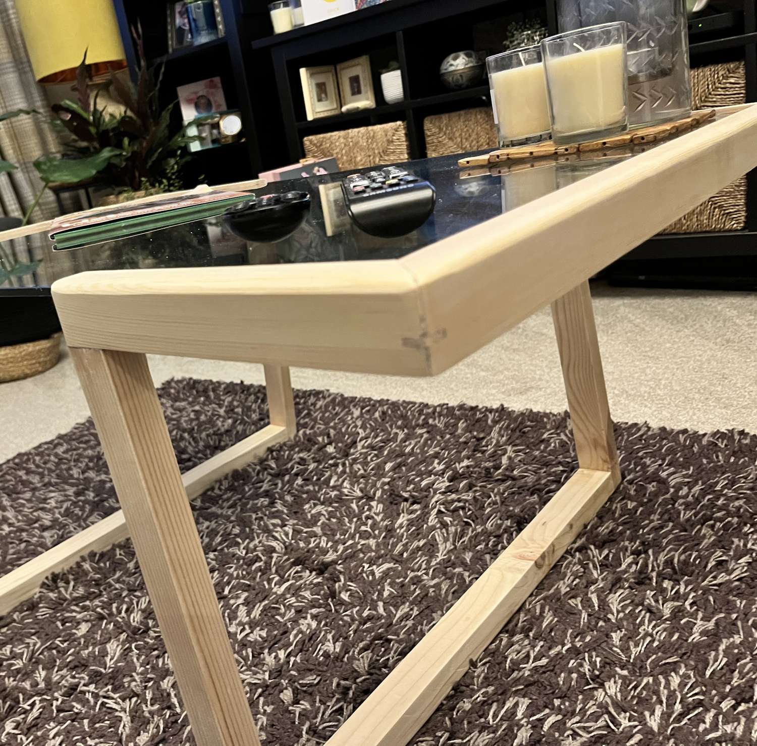 Hand made, up-cycled Glass Coffee table Hand made, up-cycled Glass Coffee table