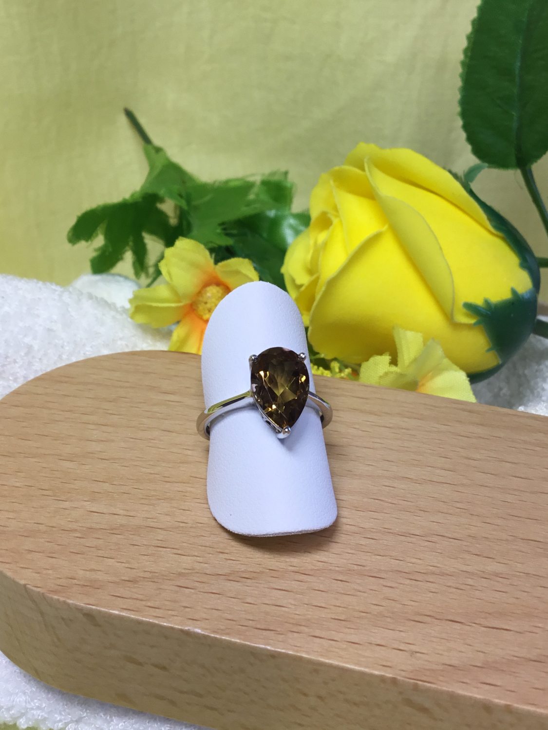 Alexite Gemstone Pear Cut Solitaire Ring Silver Alexite Gemstone Pear Cut Solitaire Ring Silver