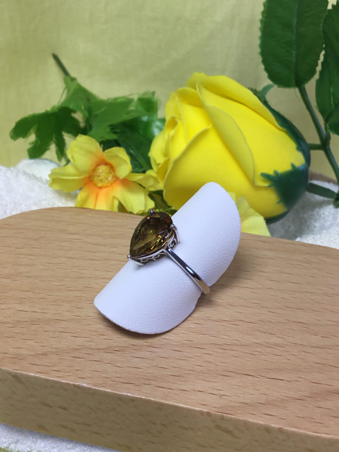 Alexite Gemstone Pear Cut Solitaire Ring Silver Alexite Gemstone Pear Cut Solitaire Ring Silver