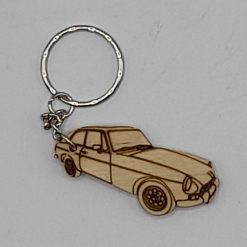 MGB GT Handmade Wooden Keyring