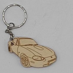 Mazda MX5 Handmade Wooden Keyring