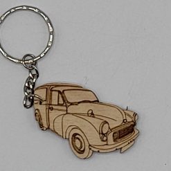 Morris Minor Van Handmade Wooden Keyring