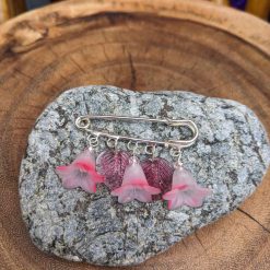 Flower pin - pink 2