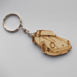 Porsche 911 Handmade Wooden Keyring