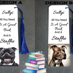 Dog Breed Personalised Aluminium one sided book markers