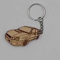 Subaru Impreza Handmade Wooden Keyring