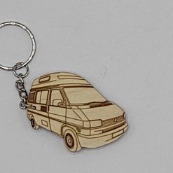 T4 High Top Camper Handmade Wooden Keyring