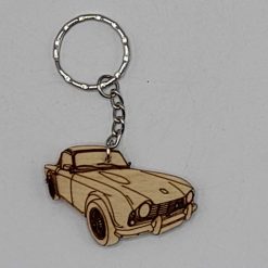 Triumph TR4 Handmade Wooden Keyring