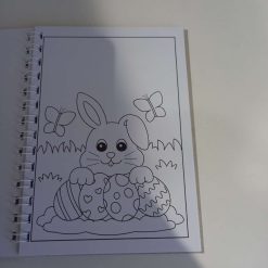 Handmade A5 ring bound Easter colouring book 3 Handmade A5 ring bound Easter colouring book 13
