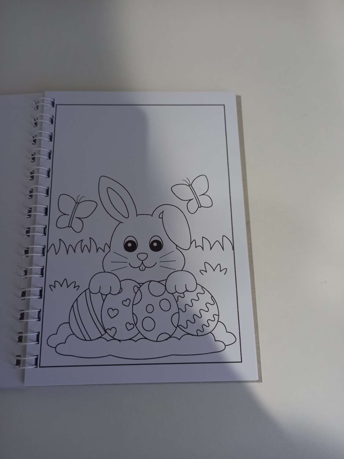 20240212_164733 Handmade A5 ring bound Easter colouring book 4