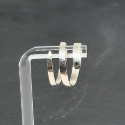 Sterling Silver Textured Wraparound Snake Ring - Size M 1