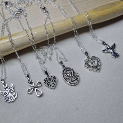 First Communion/Confirmation/Cross/Angel Pendants on Silver Plated Chain