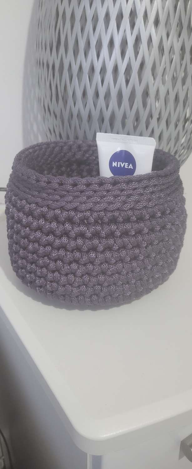 Crocheted basket Crocheted basket