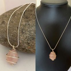 Rose Quartz Crystal Necklace
