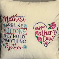 Embroidered Mothers Day Cushion