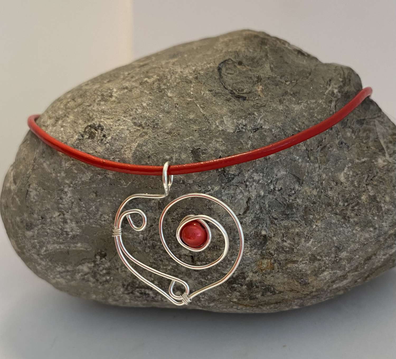 Red Heart Necklace Red Heart Necklace