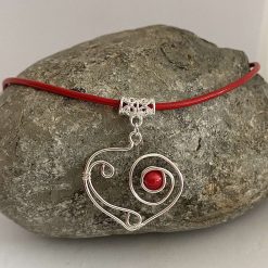 Girls Red Heart Necklace 4 Girls Red Heart Necklace 4