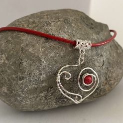 Girls Red Heart Necklace 5 Girls Red Heart Necklace 5