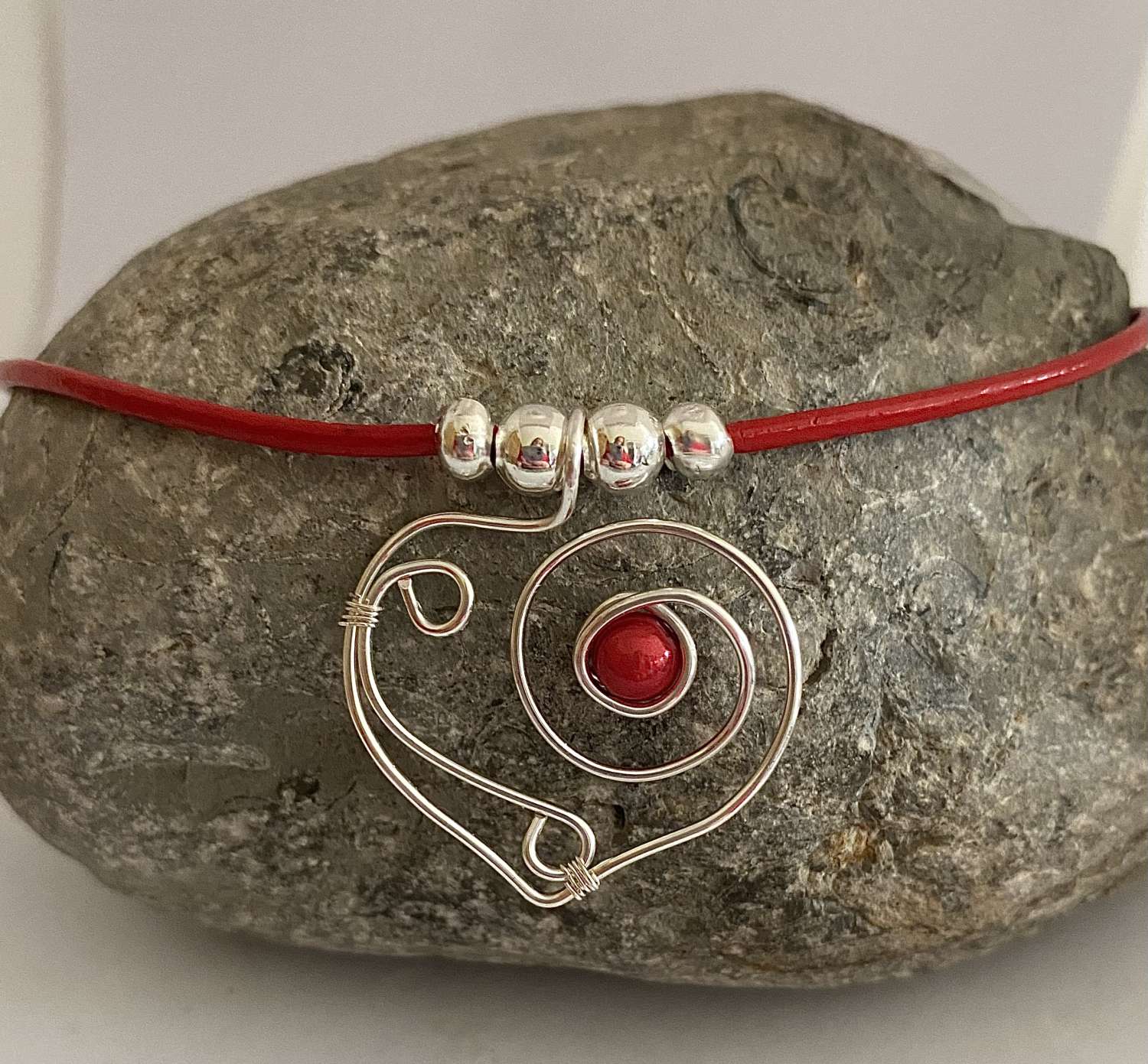 Red Heart Necklace Red Heart Necklace