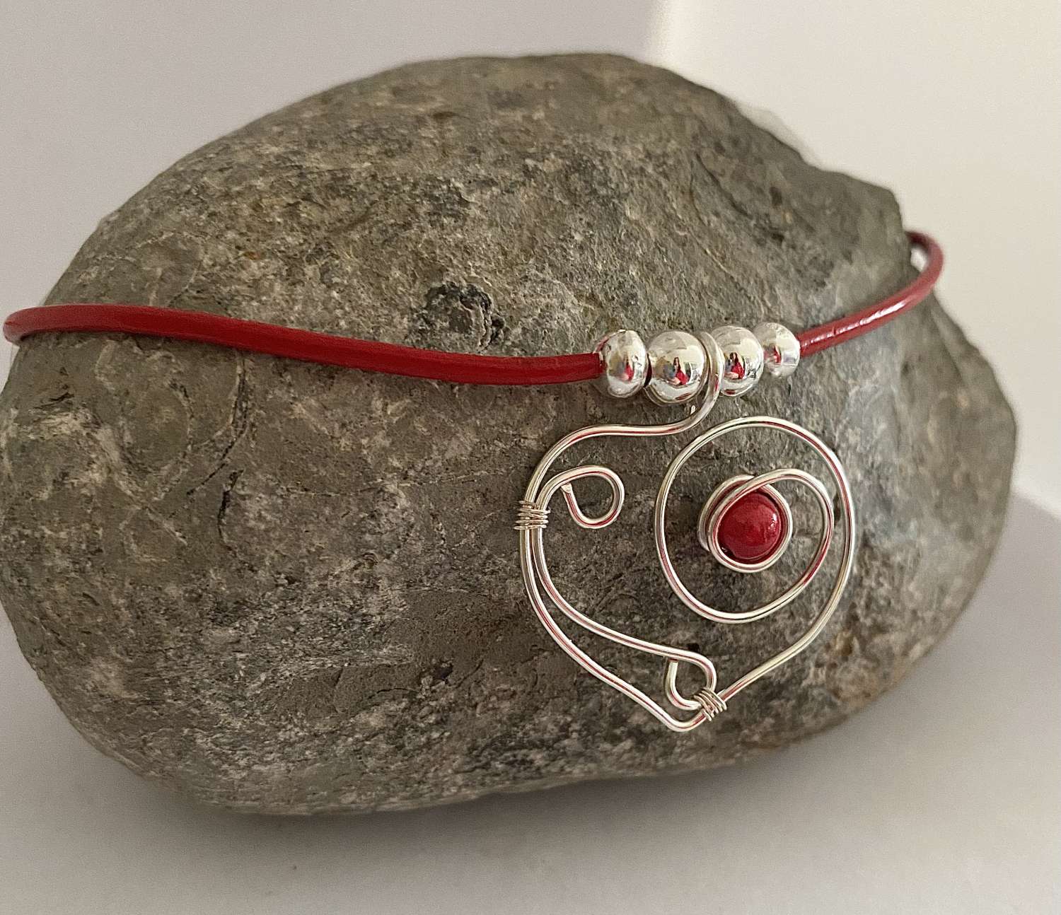 Red Heart Necklace Red Heart Necklace