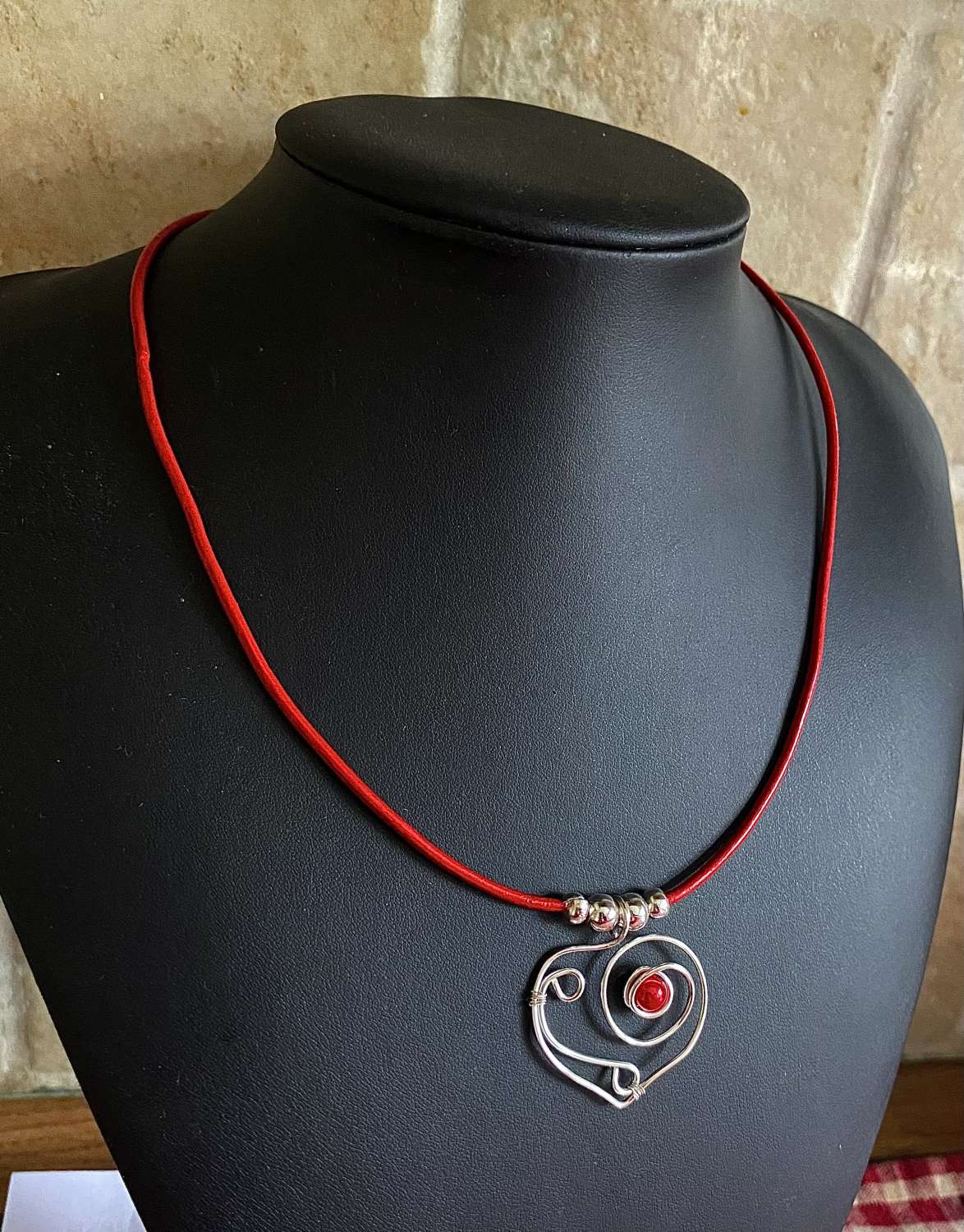 Red Heart Necklace Red Heart Necklace