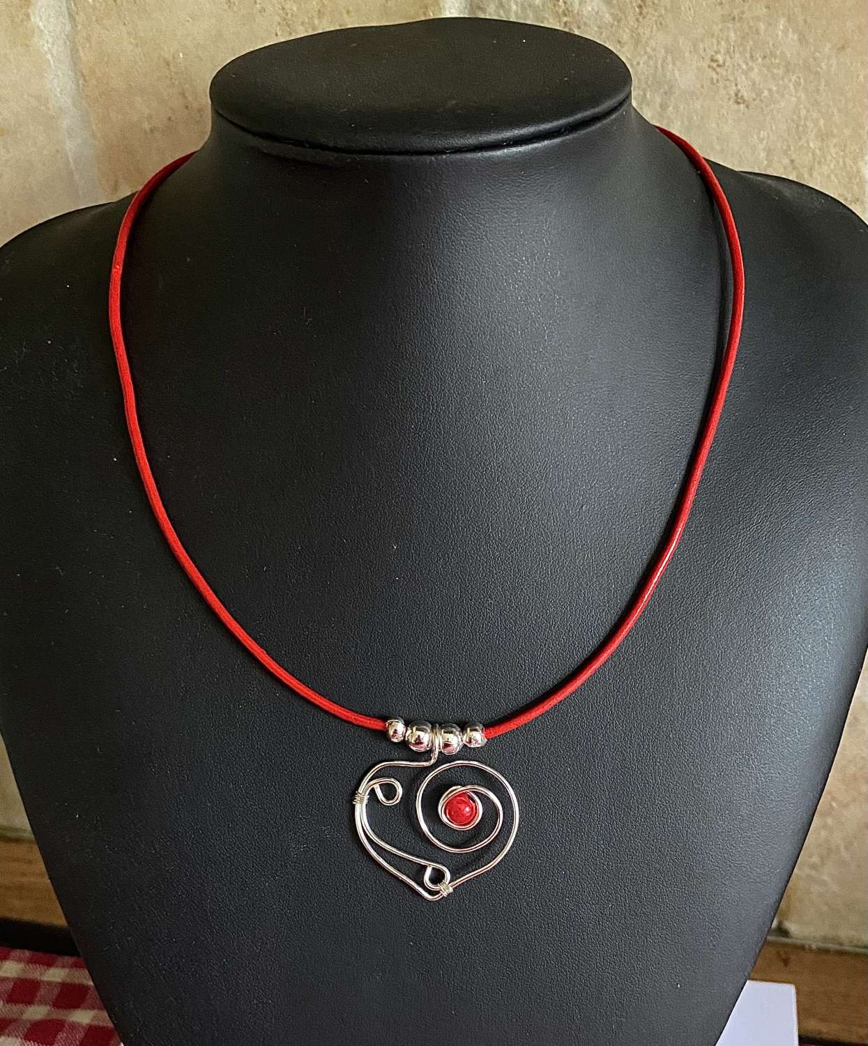 Red Heart Necklace Red Heart Necklace