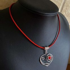 Girls Red Heart Necklace 3 Girls Red Heart Necklace 3